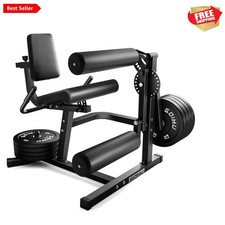 Versatile Leg Press Machine: Leg Extension Curl with Integrated Exercise Bench
