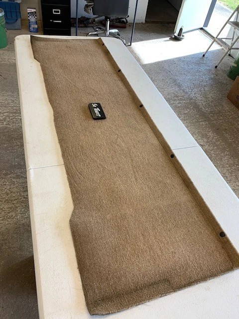 88-98 OBS Chevy/GMC TRUCK rear cab back panel carpet BROWN K1500 C1500 - Image 2 of 4