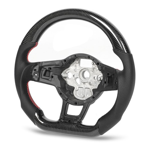 Car Steering Wheel For GLI R GTD Carbon Fiber Steering Wheel Perforated Leather↑ - Picture 3 of 24