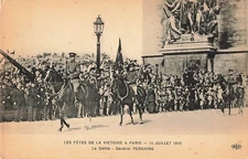 Postcard Paris Victory Parade Bastille Day July 14 1919 World War I History