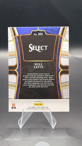 Will Levis - 2023 Panini Select Draft Picks - #103 - RC - Gold Laser Prizm - Foto 2 di 2