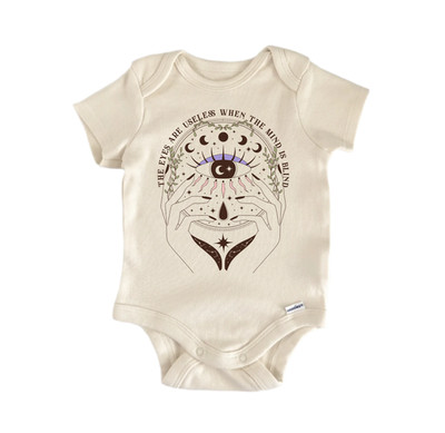Eyes Mind Magic Mystical Newborn Baby Onesie  Bodysuit