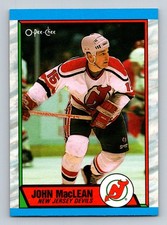 #102 John MacLean 1989-90 O-Pee-Chee New Jersey Devils