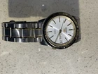 Vtg SEIKO Quartz Gold Silver Tone 5Y23 8A69 A4 RARE Date Wrist Watch Mens Japan