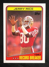 1988 Topps JERRY RICE Record Breaker #6