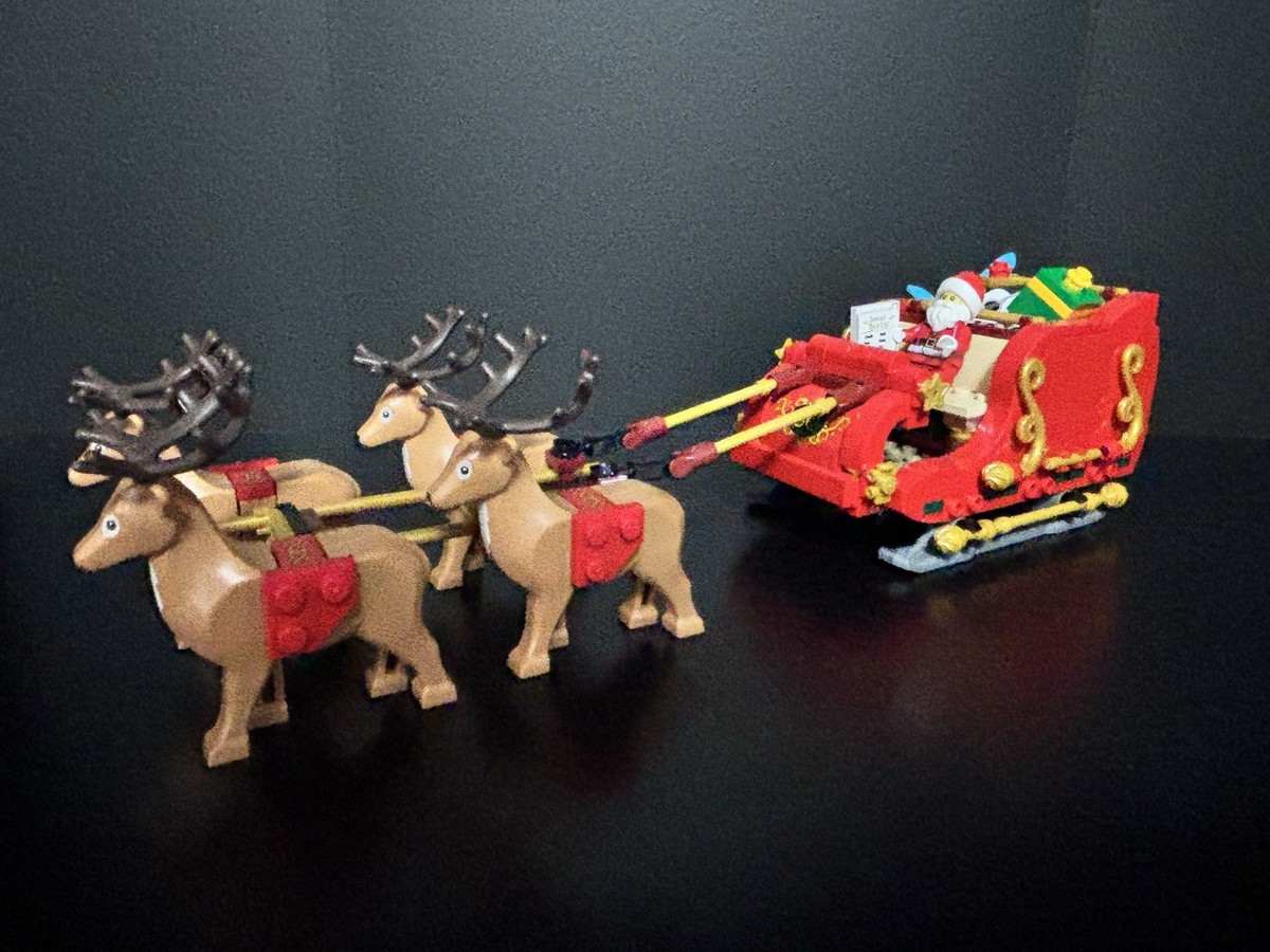 LEGO 40499 Santa Sleigh and Custom 100% Custom LEGO