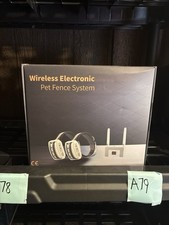 Electric Wireless Dog Fence System, Pet Containment System for 2 Dogs OPEN BOX