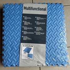 Pool Bodenschutzmatte Schutz Fliesen Bodenschutz 38,5x38,5x0,8 cm 9 St. Blau 2te