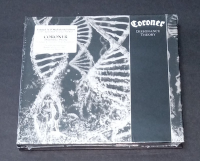 CORONER 2CD DISSONANCE THEORY 4 TRACK BONUS CD MEDIABOOK SET - NEW & SEALED