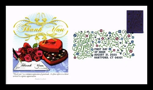 US COVER THANK YOU FIRST DAY ISSUE PANDA CACHET