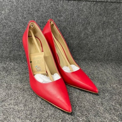 MICHAEL MICHAEL KORS Amara Leather Pump Women's Size US 7 M Crimson