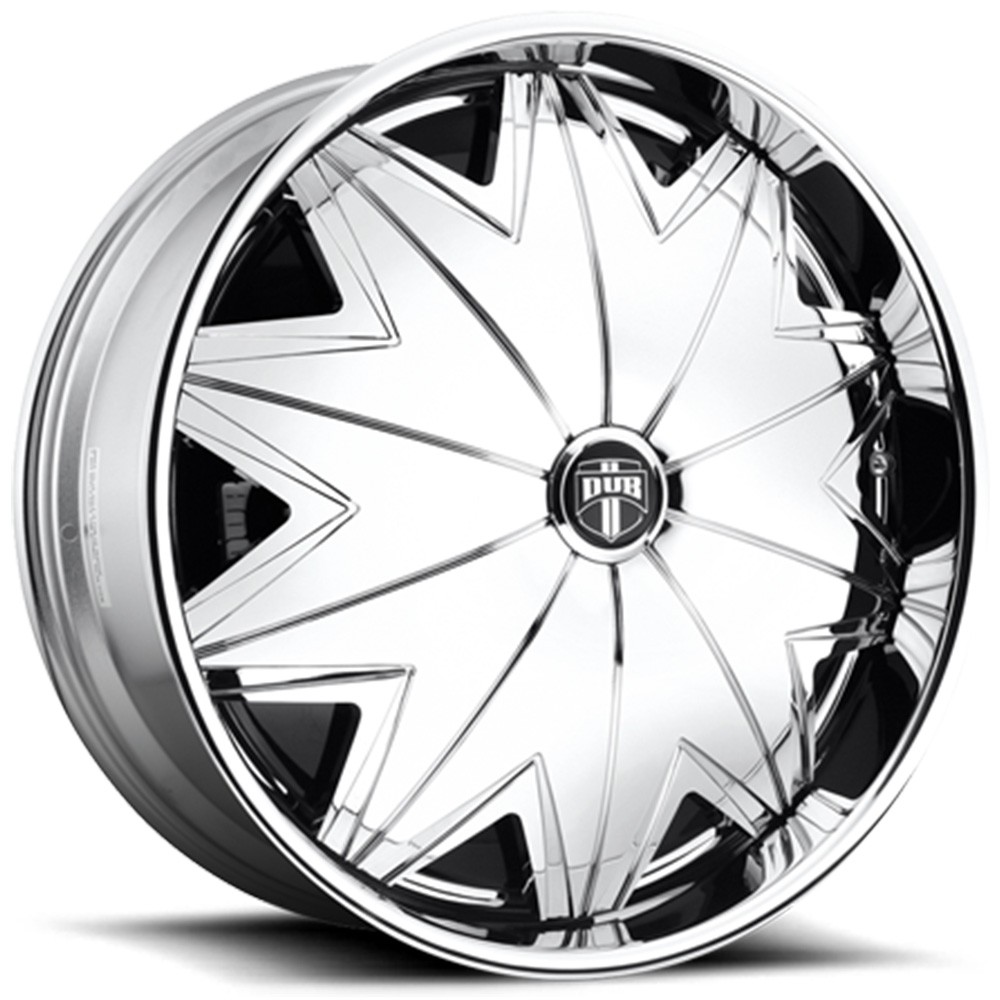 26x10 Dub Forged Wheels S703 Tickle Chrome Spinner Rims (4pcs) A1 