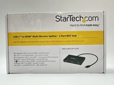 StarTech.com 3 Port USB C Multi Monitor Adapter USB Type-C to 3x HDMI MST Hub