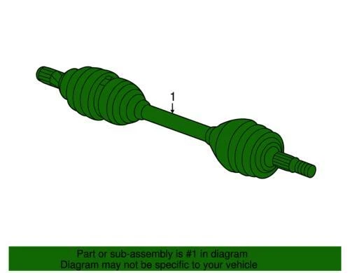 Подлинный полувал в сборе со стороны переднего пассажира для GM 2016-2019 Chevrolet 39133118 - Изображение 3 из 3