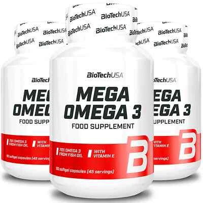 BIOTECH USA MEGA OMEGA 3 -Es unterstützt die Gesundheit Ihres Herzens sehr stark - Bild 1 von 4