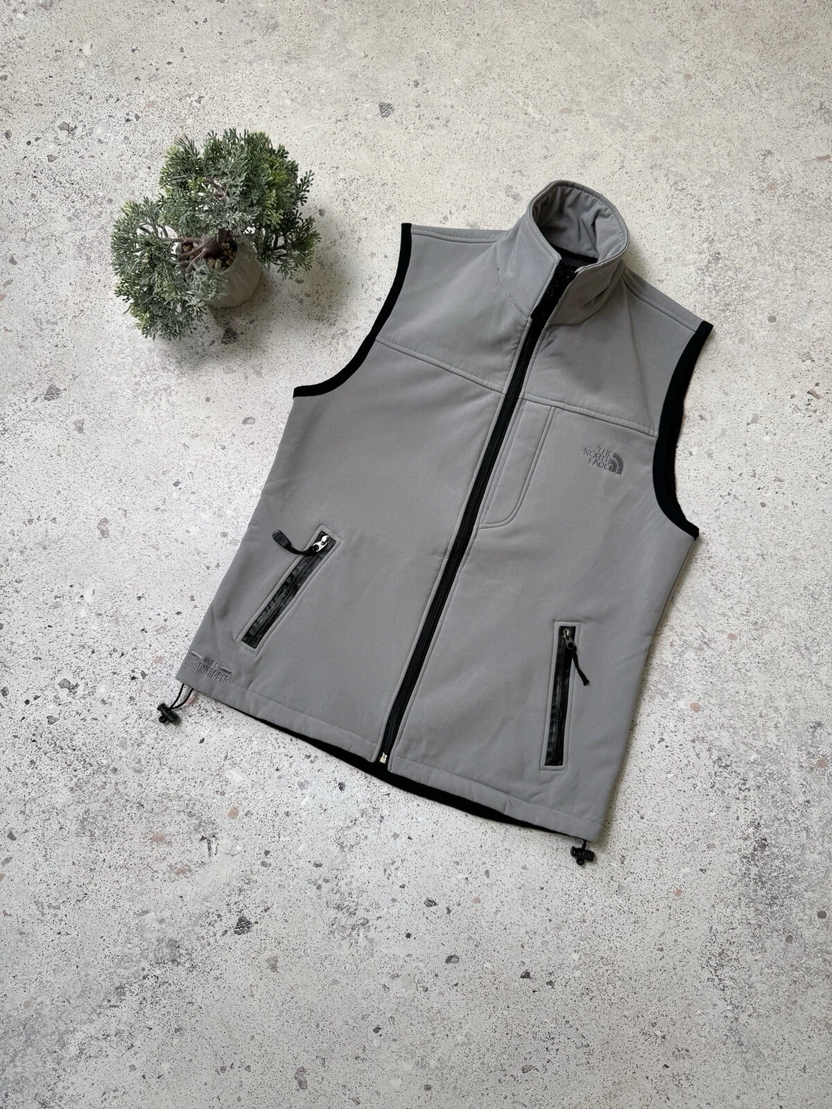 Vintage The North Face Gore Windstoper SoftShell Vest Grey Size M Men