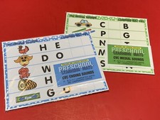 Medial  Ending Sounds - Set of 12 Learning Mats / Cards - Laminated Activity