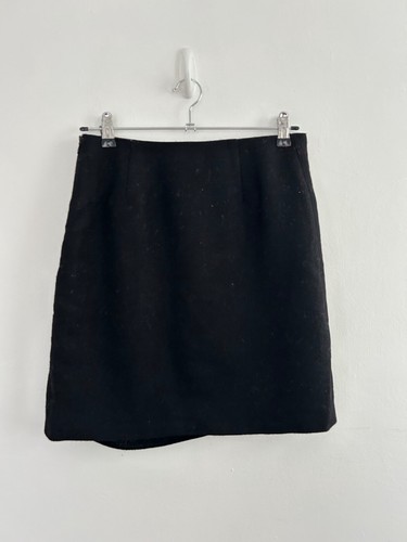 Boden British Tweed by Moon Skirt Women's Wool Black Lined Size 8 - Picture 7 of 7