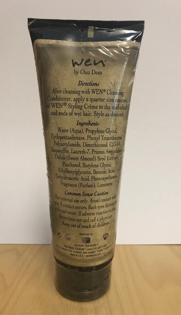 Wen By Chaz Dean Sweet Almond Mint Styling Creme 4oz For Sale