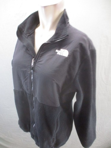 The North Face Size XL Girls BLK Full Zip Stand Collar Pocket Denali Jacket 097 - Picture 3 of 9