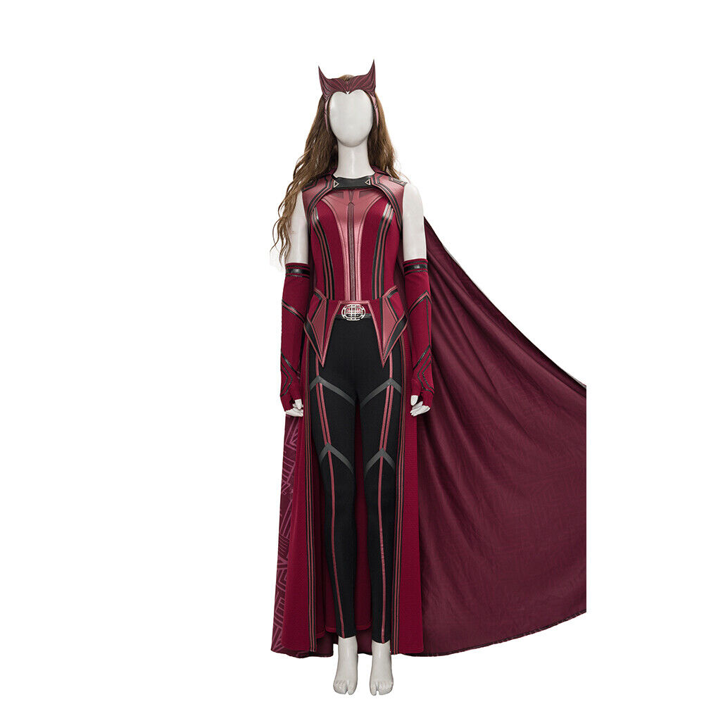 WandaVision Scarlet Witch Cosplay Costume Wanda Maximoff WandaVision Scarlet Witch Cosplay Costume Wanda Maximoff