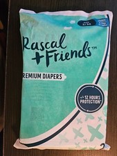Rascal  Friends 2 Pack Disposable Baby Diapers Size 3/M 13 To 24 Pounds  C 