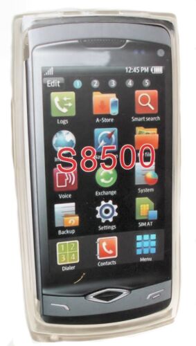 Silikon TPU Handy Cover Case Hülle Schale Schutz für Samsung S8500 Wave in Foggy - Picture 1 of 12
