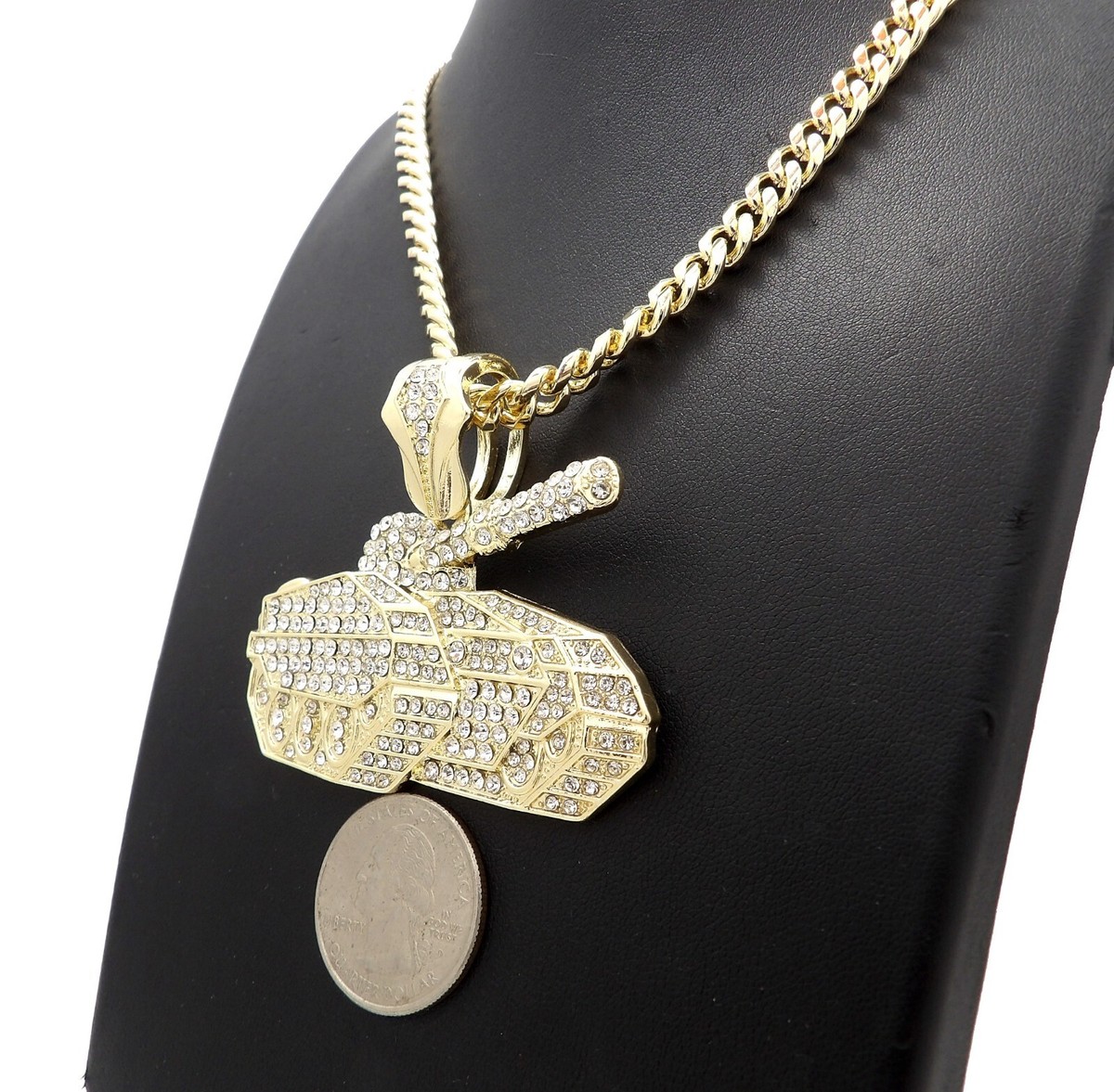 Hip Hop Ice No Limit Tank Pendant 6mm 18