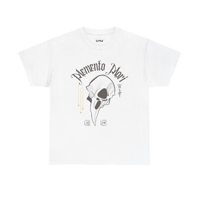 Memento Mori Unisex Heavy Cotton Tee, Casual Wear, Gothic Shirt, Grunge Fashion,