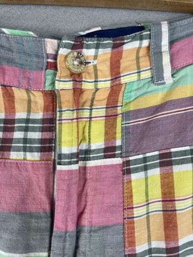 CAPE MADRAS Skirt 4 Elizabeth Maine Women's Plaid Cotton Patchwork Madras Mini - Picture 2 of 6