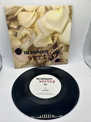 The Suffrajets - Worthy/Something 7'' Vinyl NM UK BeBam002s 
