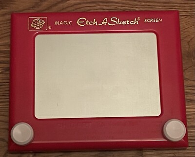 Etch A Sketch No. 505 Ohio Art Company Magic Screen Red Frame