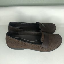 Dansko Shoes Clogs Slip Ons Women Size 38 US 7 Brown Leather Comfort Walking