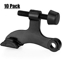  10 Pack Matte Black Adjustable Heavy Duty Hinge Pin Door Stop