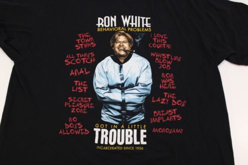 T-shirt maglietta vintage Ron White Behavior Problems Tour 2XL spettacolo comico commedia problema - Foto 2 di 23
