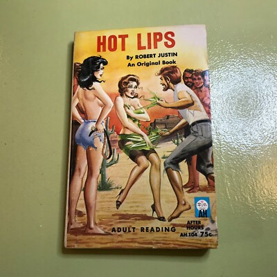 Eric Stanton Pulp pb 1964 adult first after hours hot lips robert justin ah104 !