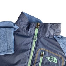 The North Face Denali Girls Large 14/16 Blue Long Sleeve Full Zip Fleece Jacket