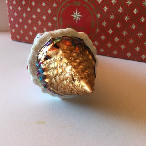 A Cold and Frosty Treat Cone Christmas Tree Ornament Christopher Radko - Picture 9 of 15