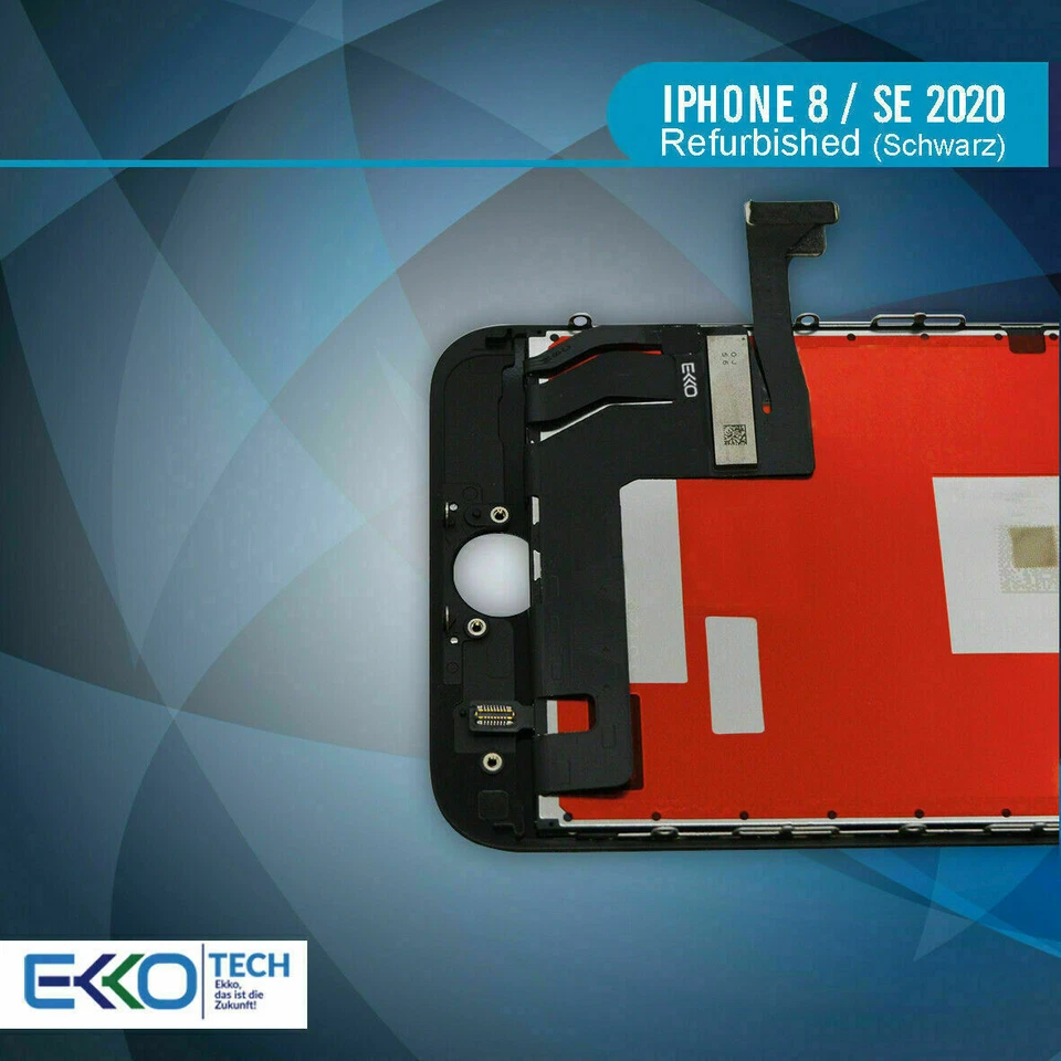 Original Display für iPhone 8 / SE 2020 LCD Touchscreen 3D Retina Glas Schwarz - Bild 2 von 4