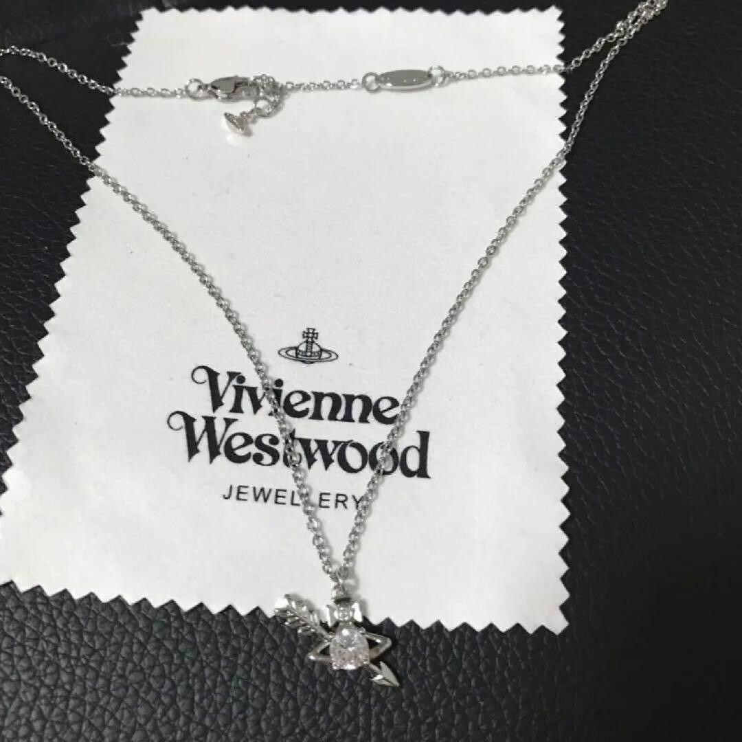 Vivienne Westwood GINGER Necklace Silver Pendant Accessory with