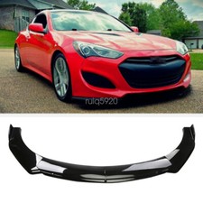 For Hyundai Genesis Coupe Black Car Front Bumper Lip Spoiler Splitter Body Kit