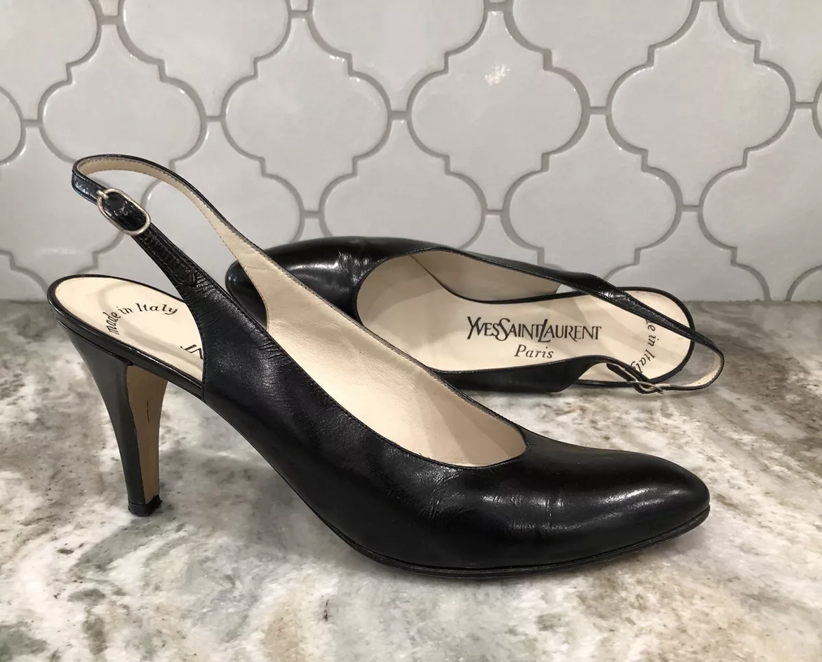 Ysl slingback hot sale