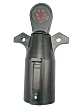 7 Way RV Trailer Plug Tester Truck Electric Connector for Testing Blade RV Type