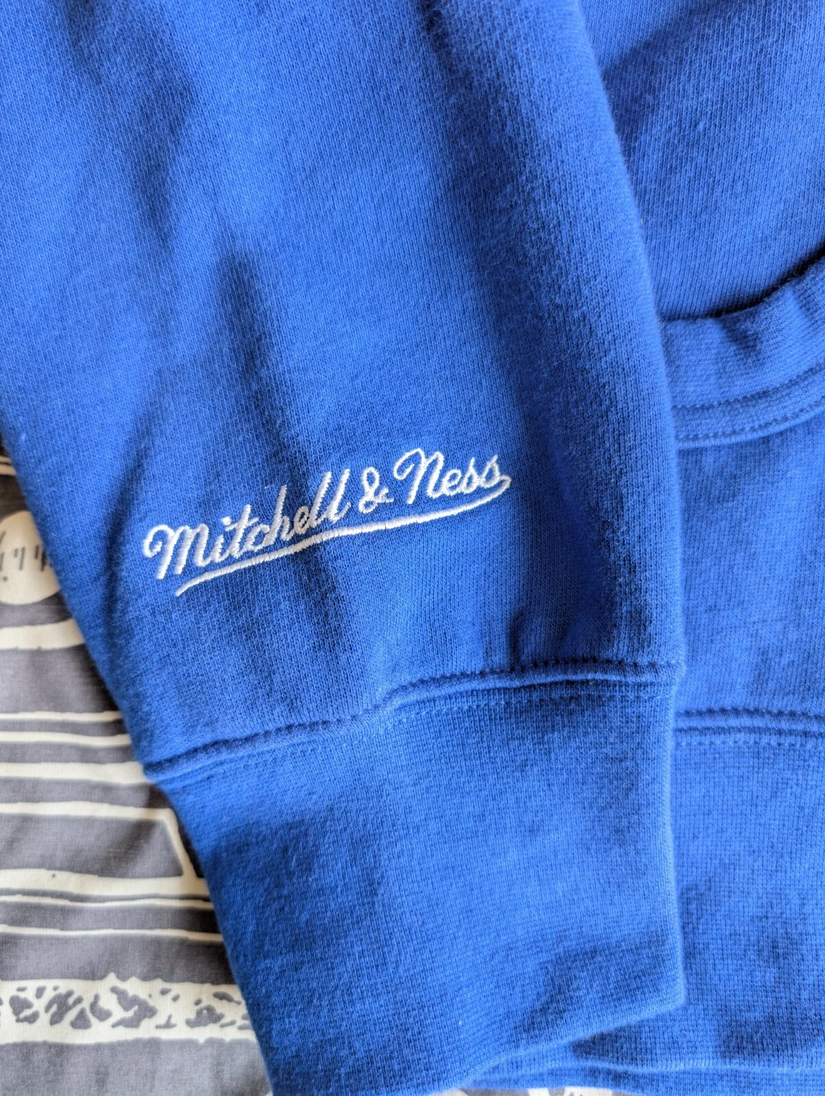 Felpa con cappuccio Mitchell and Ness NY New York Knicks NBA Head Coach da uomo taglia small