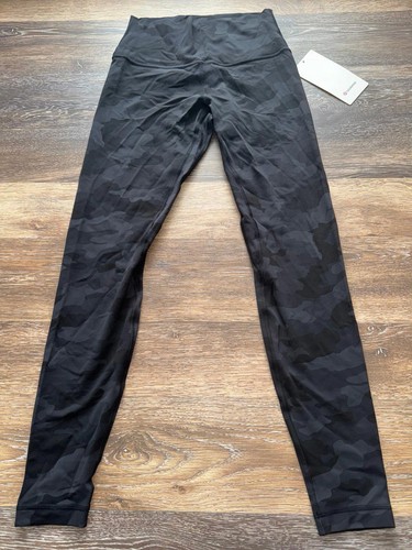 Lululemon Align High Rise 28” H3DC Heritage Camo Black Size 8 NWT - Picture 3 of 7