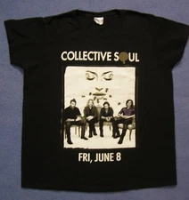 Collective Soul Concert Tour T-Shirt Fri June 8 Hard Rock Club Las Vegas Black M