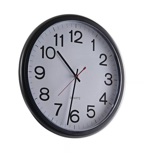 UNIVERSAL Indoor/Outdoor Clock 13 1/2" Black 11381
