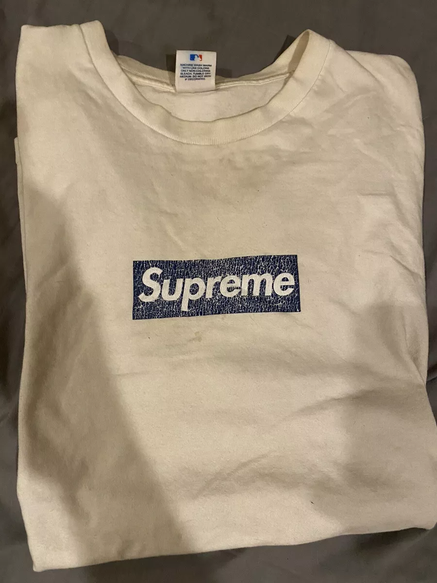 XL Supreme New York Yankees Box Logo Tee