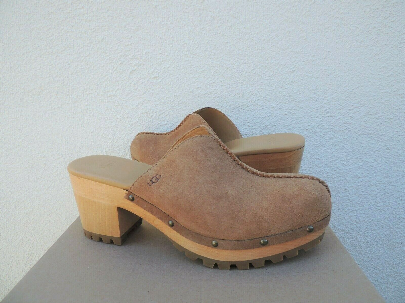 UGG CHESTNUT JUDI SUEDE/ WOOL 3 CLOGS HEELS, WOMEN US 10/ EUR 41 ~NEW |  eBay