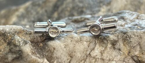 Clogau Silver & 9ct Rose Gold Tree of Life Insignia T-Bar Cufflinks Rare 925